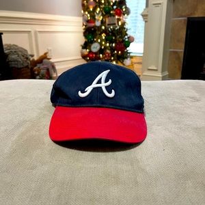 Atlanta Braves Hat Navy/Red Adjustable